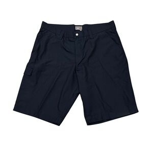 JLindeberg Mens Navy Blue Polyester Athletic Cargo Shorts Size 36 Golf Casual